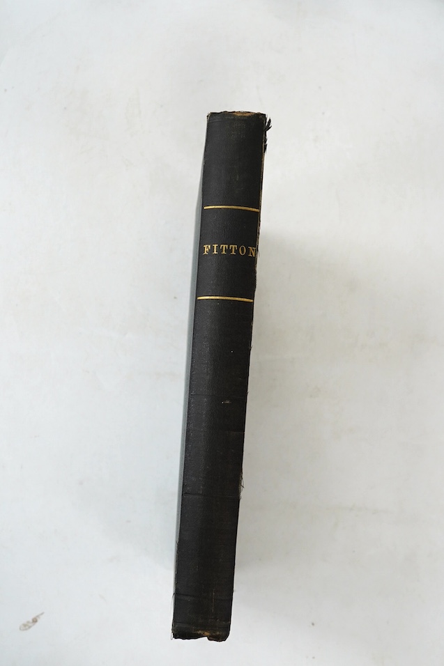 Fitton, William Henry - Observations On Some of the Strata Between the Chalk and Oxford Oolite, in the South-East of England, 4to, contemporary green cloth, with 5 hand-coloured engraved maps and charts (4 folding), 14 e